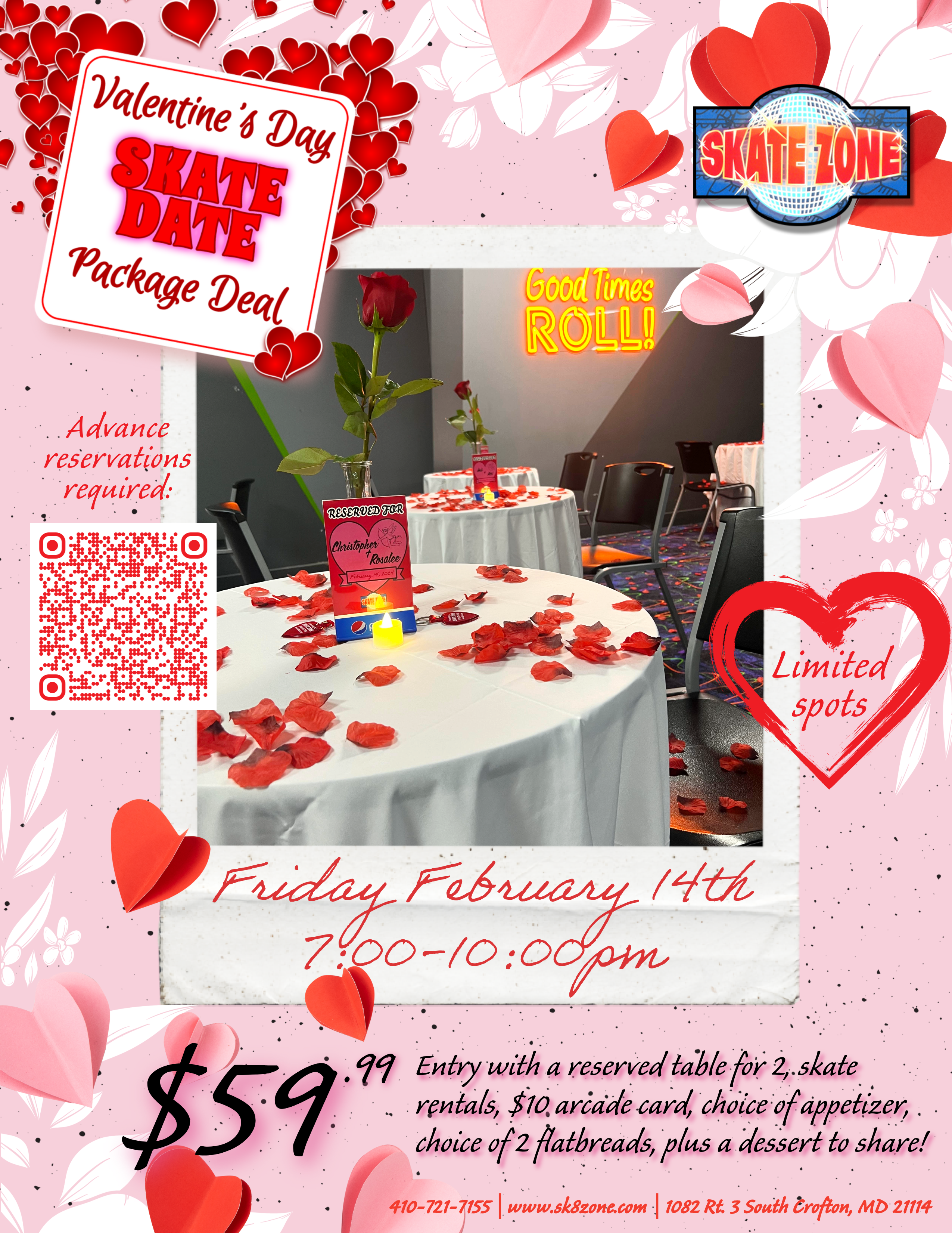 Valentine's Skate Date Package!