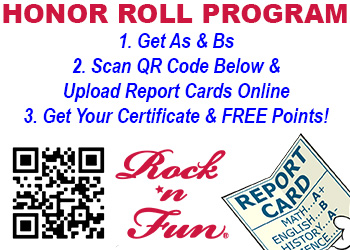 Rock 'N Fun Honor Roll Program.