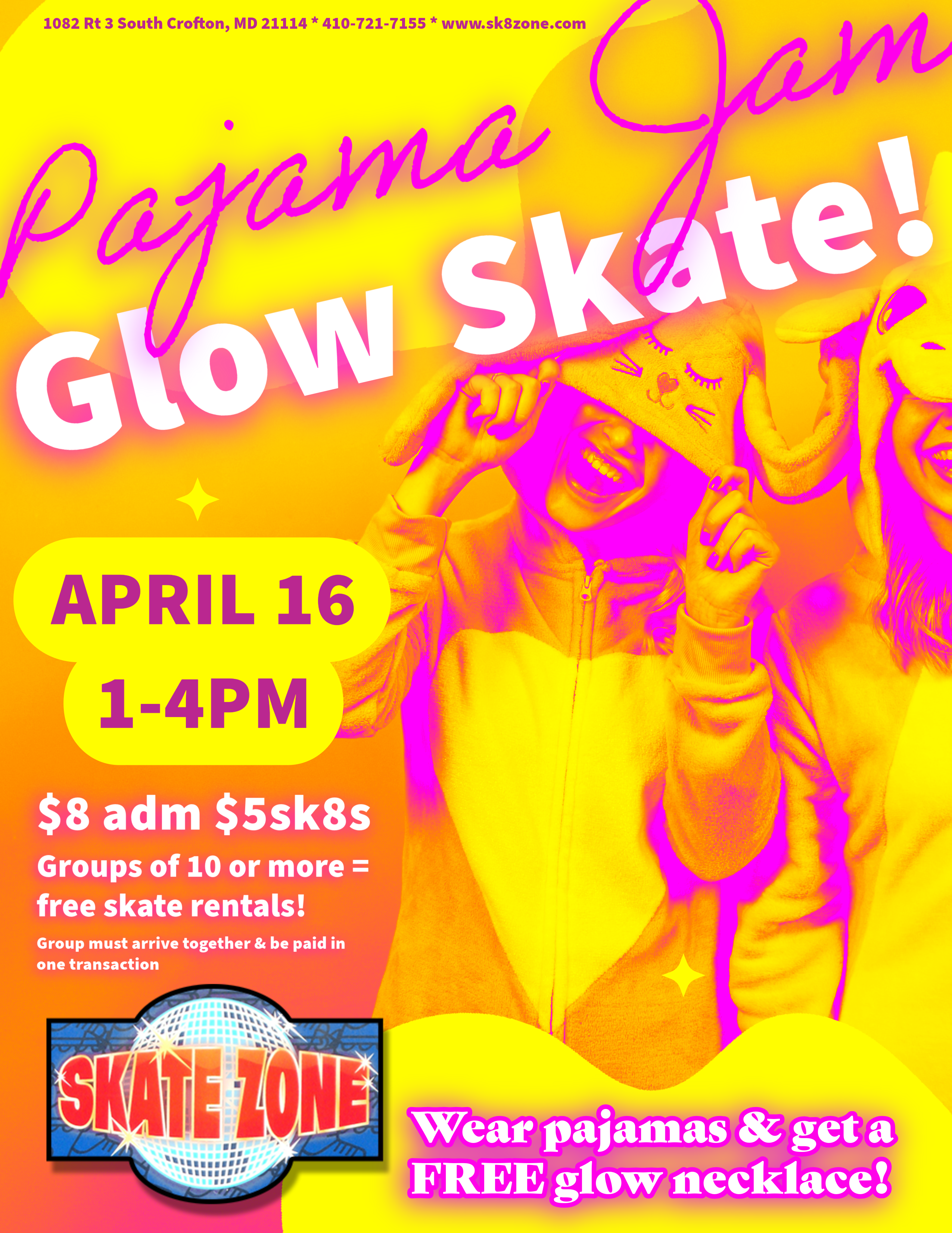 Pajama Jam Glow Skate!